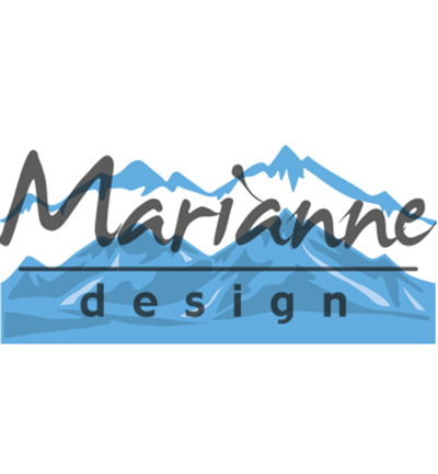 Marianne Design mallen LR0493 Snowy Mountains
