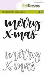 CraftEmotions stempels A6 Merry Xmas