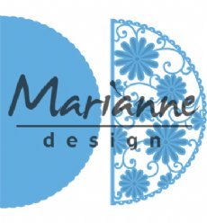 Marianne Design mallen LR0517 Flower halve Cirkel
