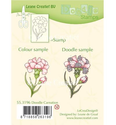 Leane Creatief stempel 55.3196 Doodle Carnation