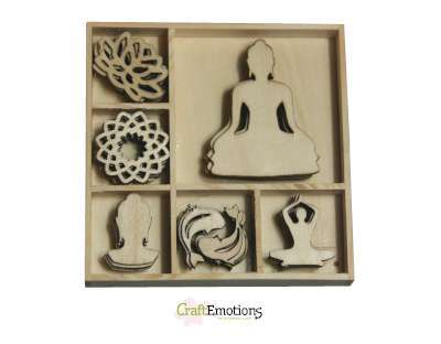 CraftEmotions Houten Box 0181 Boeddha