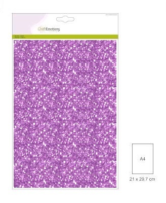 CraftEmotions glitterpapier 0125 lila