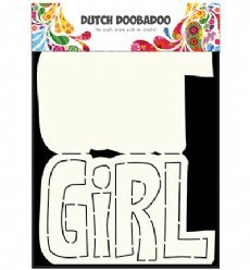 Dutch Doobadoo Card Art 3649 Text Girl