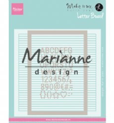 Marianne Design embosfolder + DF3454 Letter Board
