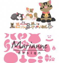 Marianne Design mallen COL1454 Eline's Kitten