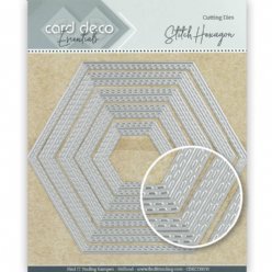 Card Deco mallen CDECD0030 Stitch Hexagon