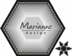 Marianne Design mallen CR1444 Basic Zeshoek