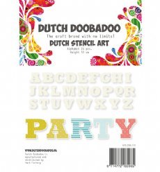Dutch Doobadoo Stencil Art 0112 Alfabet 4