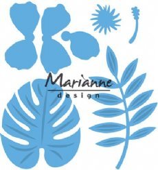 Marianne Design mallen LR0478 Hibiscus Tropical Le