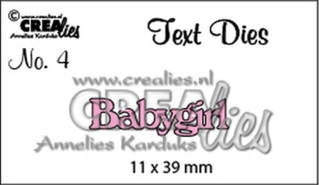 Crealies mallen CLTD04 Babygirl