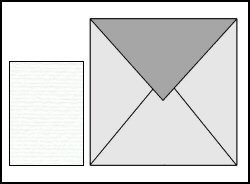 Vierkante enveloppen 15 x 15 cm Wit 10 stuks