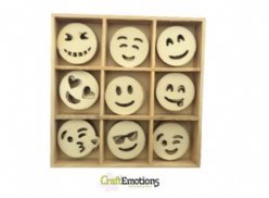 CraftEmotions Houten Box 0233 Emoticons