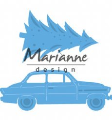 Marianne Design mallen LR0567 Driving home for Chr