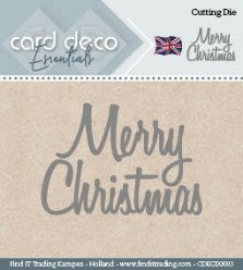 Card Deco mallen CDECD0003 Merry Christmas