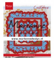 Marianne Design mallen LR0633 Snowflakes Square