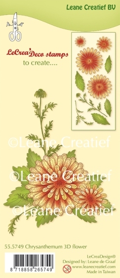 Leane Creatief Stempel 555749 Chrysanthemum