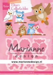 Marianne Design mallen COL1475 Eline's Owl