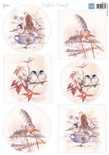 Marianne Design Knipvel Mattie's Winter Birds