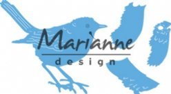 Marianne Design mallen LR0548 Tiny's Roodborstj
