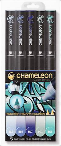 Chameleon CT0513 set 5-pen Blue Tones