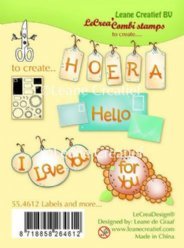 Leane Creatief stempel 55.4612 Labels and more