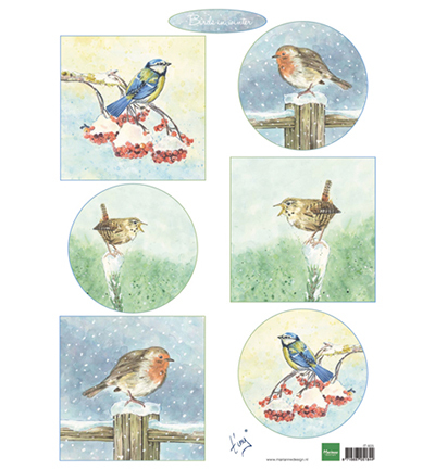 Marianne Design knipvel Birds in Winter