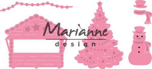 Marianne Design mallen COL1440 Village Decorat