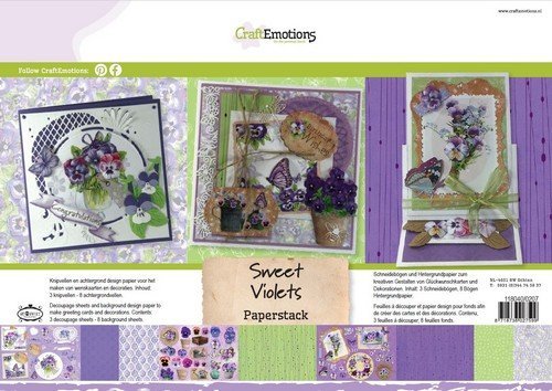 CraftEmotions Paperstack 0207 Sweet Violets