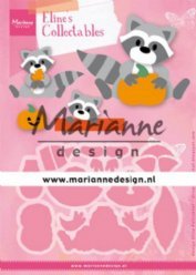 Marianne Design mallen COL1472 Raccoon