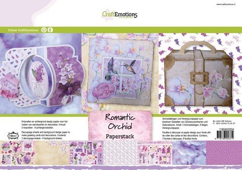 CraftEmotions Paperstack 0204 Romantic Orchidee