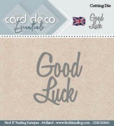 Card Deco mallen CDECD0002 Good Luck
