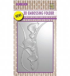 Nellies Choice Embosfolder EF3D004 Arums