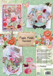 CraftEmotions Paperstack 0201 Poppy Fields