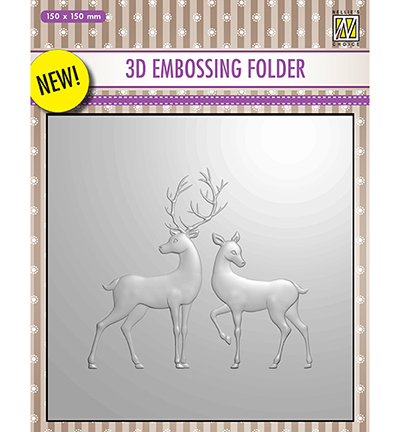Nellies Choice 3D Embosfolder Reindeer