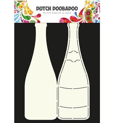 Dutch Doobadoo Card Art 470.713.602 Champagne Bottle