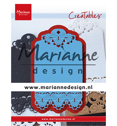 Marianne Design mallen LR0616 Brocante Label