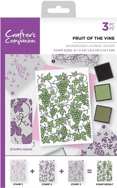 Crafters Companion stempels BKFRU Fruit of the Vin