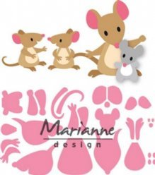 Marianne Design mallen COL1437 Eline's Mice Fa