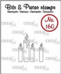 Crealies Stempels CLBP160 Kaarsjes open