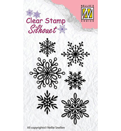 Nellies Choice stempels SIL039 Snowflakes