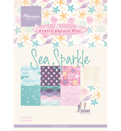 Marianne Design Pretty Papers Bloc Sea Sparkle
