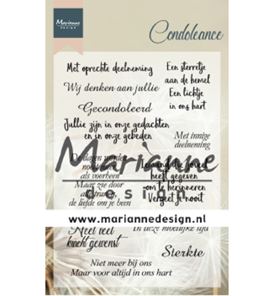 Marianne Design stempels CS1041 Condoleances
