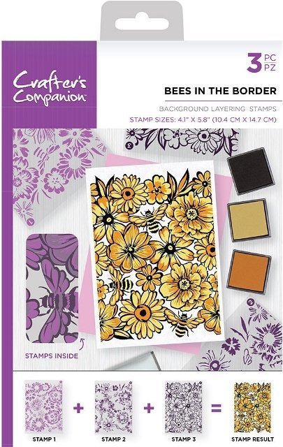 Crafters Companion stempels BKBEE Bees in the bord