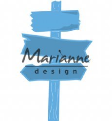 Marianne Design mallen LR0535 Wooden Signpost