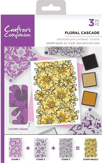 Crafters Companion stempels BKFLO Floral Cascade