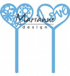 Marianne Design mallen LR0573 Heart Pins