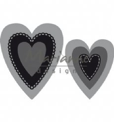 Marianne Design mallen CR1461 Nesting Hearts