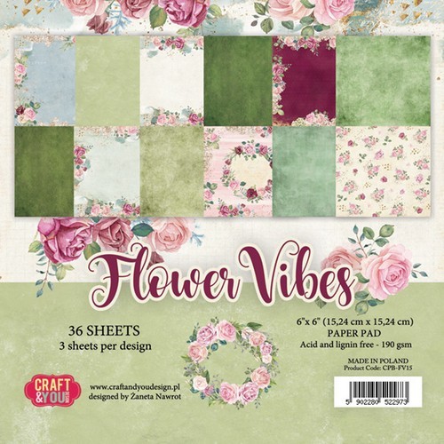 Craft&You Paperpad CPB-FV15 Flower Vibes