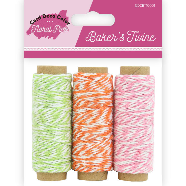 Bakers Twine - Yvonne Creations  - Floral Pink