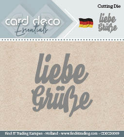 Card Deco Cutting Dies- Liebe Grüsse